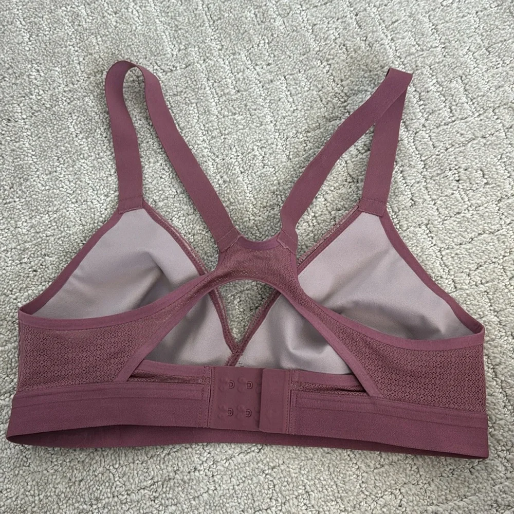 Lululemon Awake to Lace Bra Plumful / Smoky Blush purple Mauve sports bra yoga - Picture 5 of 7
